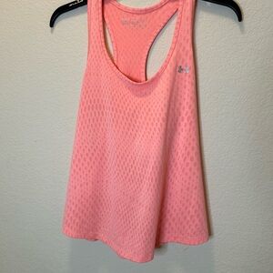 Under Armour Women's Light Pink Mesh Tank Top